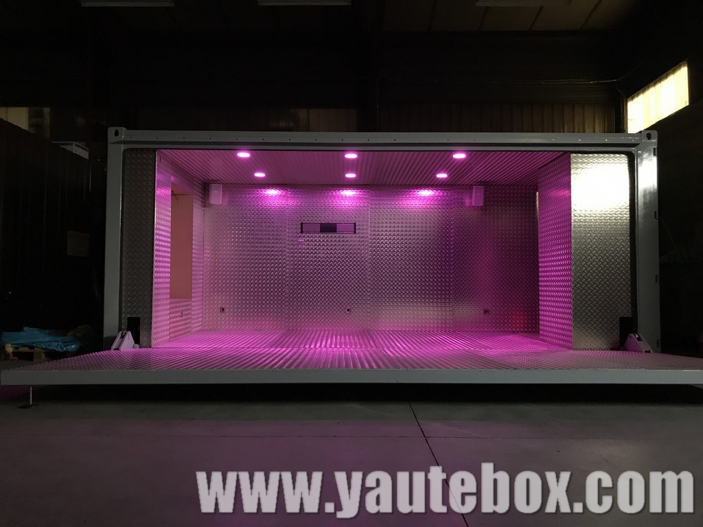 container led evenementiel rose